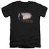 JERICHO/MUSHROOM CLOUD - S/S ADULT V-NECK 30/1 - BLACK