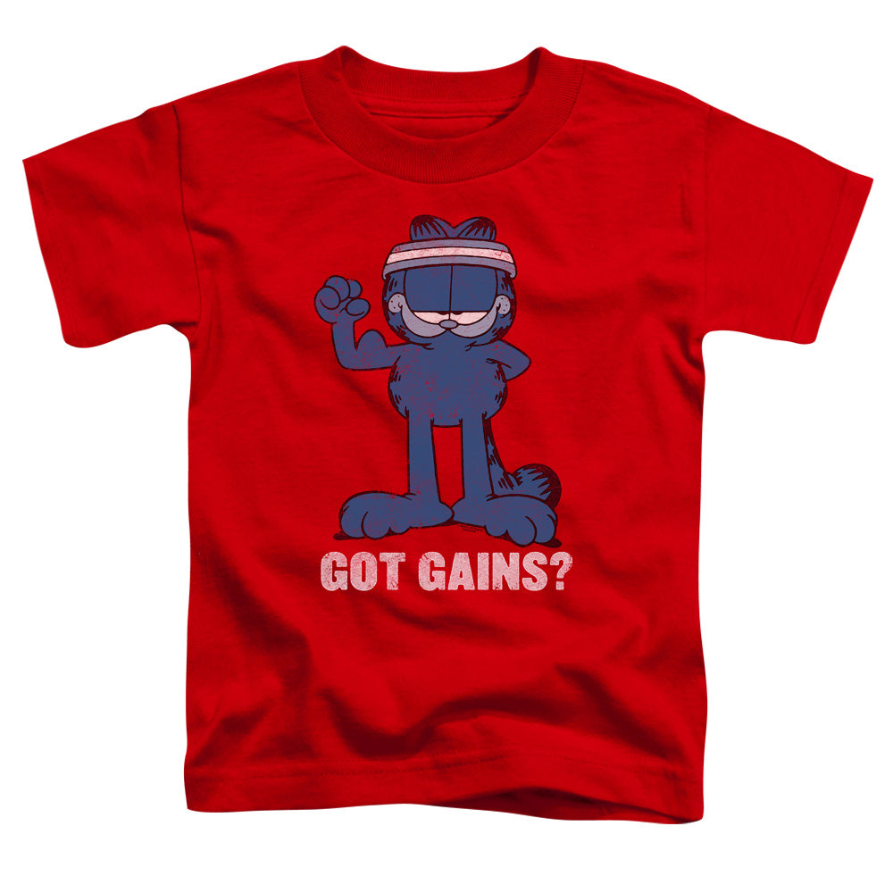 GARFIELD/GOT GAINS - S/S TODDLER TEE - RED